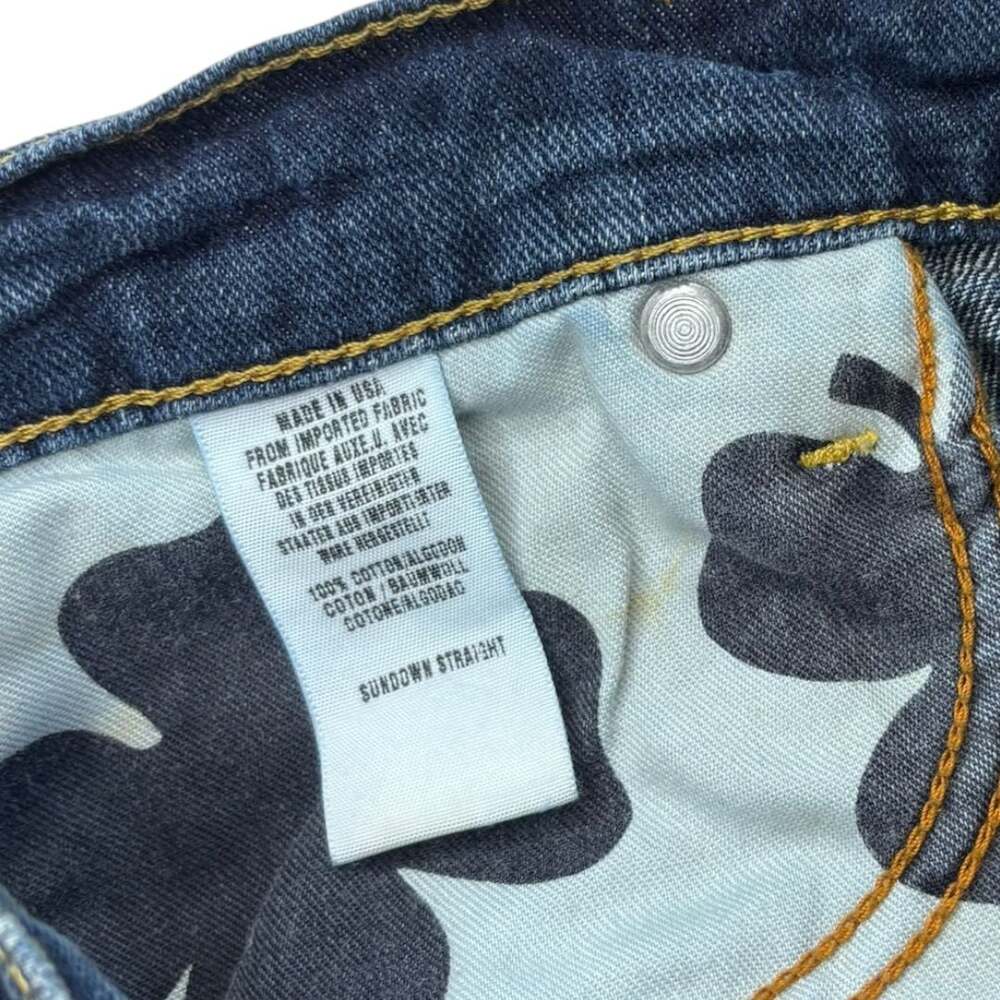 Lucky Brand Sundown Straight Leg Denim Jeans Women’s Size 2/26 Short Inseam - Picture 6 of 8